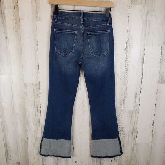 Frame Le Crop Mini Boot Reverse Cuffs Sz 26 - Picture 6 of 11